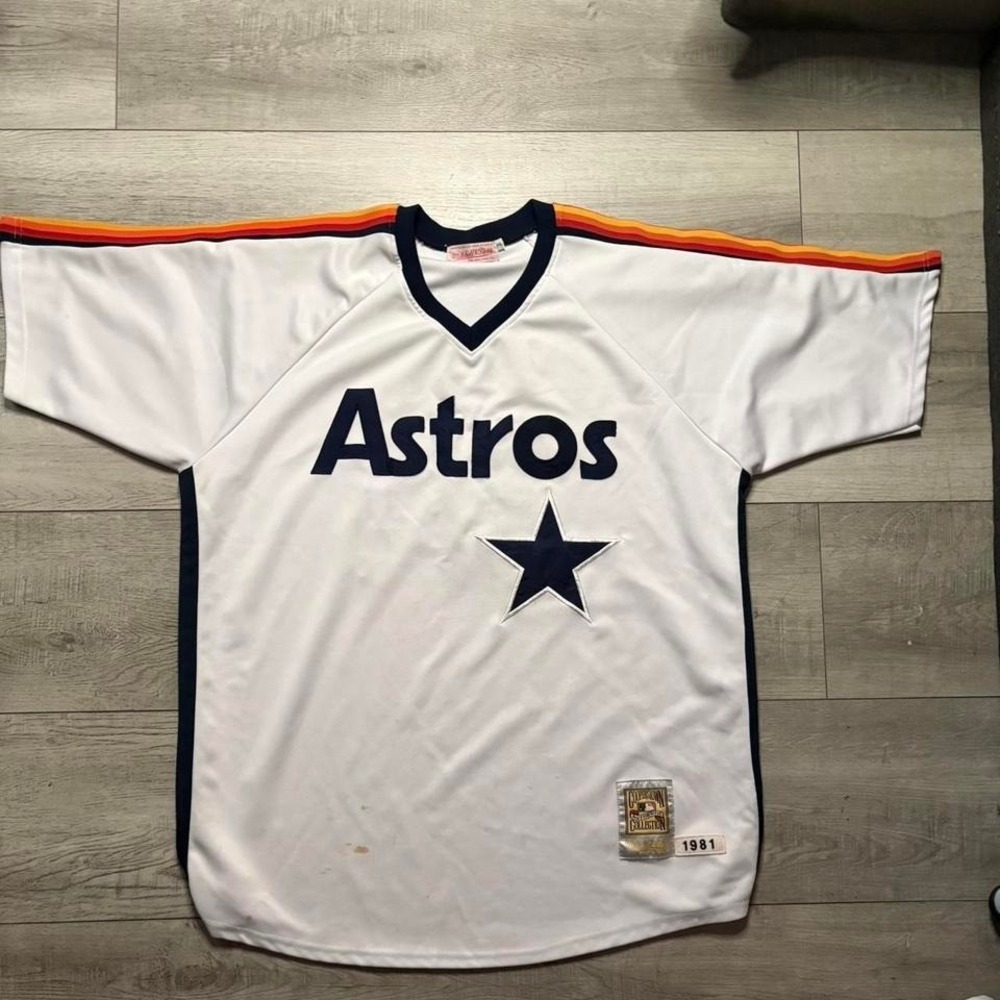 Vintage Mitchell &Ness‎ Nolan Ryan Houston Astros jersey MEN SIZE L